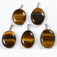Gems & crystals silver bail pendants  | Pendant-World.com