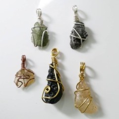 Starborn,gems & crystals wire wrap pendants  | Pendant-World.com