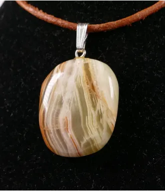 ONYX MARBLE PENDANT with 925 Silver Bail | 1pc Random Pick | PENDANT-WORLD.COM | Buy at $10.95