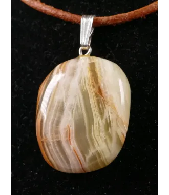 ONYX MARBLE PENDANT with 925 Silver Bail | 1pc Random Pick | PENDANT-WORLD.COM | Buy at $10.95