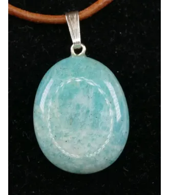 MADAGASCAR AMAZONITE PENDANT with 925 Silver Bail | 1pc Random Pick | PENDANT-WORLD.COM | Buy at $11.95