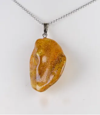 BALTIC AMBER PENDANT 2.9 gram with 925 Silver Bail | 1 unique pc | PENDANT-WORLD.COM | Buy at $25.95