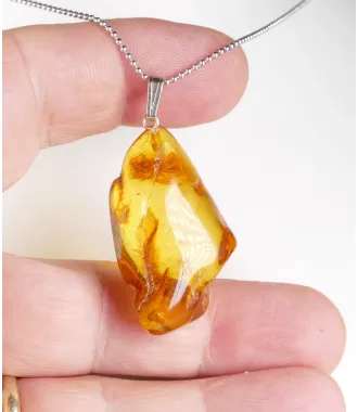 BALTIC AMBER PENDANT 4.5 gram with 925 Silver Bail | 1 unique pc | PENDANT-WORLD.COM | Buy at $38