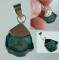 Tourmaline blue-green crystal slice silver pendant,unique | PENDANT-WORLD.COM | Buy at $55