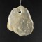 Protective Libyan desert glass 3.5 gram drilled pendant with black leather,unique | PENDANT-WORLD.COM | Buy at $56