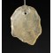 Protective Libyan desert glass 4.7 gram drilled pendant with black leather,unique | PENDANT-WORLD.COM | Buy at $76