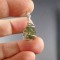 Natural Raw MOLDAVITE Pendant Copper Silver Plated Wire Wrap 2.4 gram,unique | PENDANT-WORLD.COM | Buy at $79.95