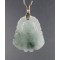JADEITE JADE PENDANT with 925 Silver Bail | 1 unique pc | Laughing Budha Amulet | PENDANT-WORLD.COM | Buy at $24.95